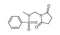 N-[(2,5-dioxopyrrolidin-1-yl)methyl]-N-methylbenzenesulfonamide Structure