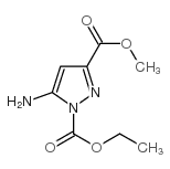 5-AMINO-1H-PYRAZOLE-1,3-DICARBOXYLIC ACID ETHYL METHYL ESTER Structure