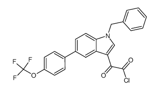 2-(1-benzyl-5-(4-(trifluoromethoxy)phenyl)-1H-indol-3-yl)-2-oxoacetyl chloride Structure