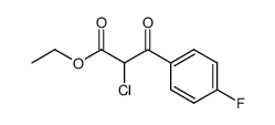 2-chloro-3-(4-fluorophenyl)-3-oxopropanoic acid Structure