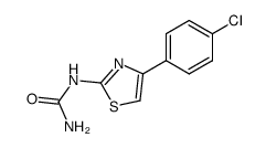 [4-(4-chloro-phenyl)-thiazol-2-yl]-urea结构式