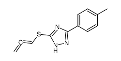 5-(propa-1,2-dien-1-ylthio)-3-(p-tolyl)-1H-1,2,4-triazole结构式