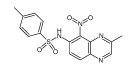 4-methyl-N-(3-methyl-5-nitroquinoxalin-6-yl)benzenesulfonamide Structure