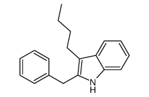 2-benzyl-3-butyl-1H-indole Structure