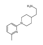 4-Piperidineethanamine,1-(6-methyl-2-pyridinyl)-(9CI) structure