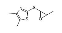 反式-(8CI)-2-[(1,2-环氧基丙基)硫代]-4,5-二甲基噻唑结构式