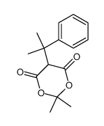 2,2-dimethyl-5-(1-methyl-1-phenylethyl)-1,3-dioxane-4,6-dione结构式