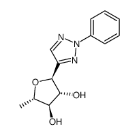 4-(5-deoxy-α-L-arabinofuranosyl)-2-phenyl-2H-1,2,3-triazole Structure