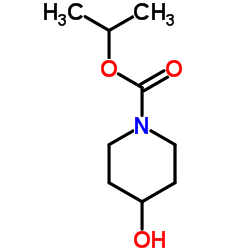 4-羟基哌啶-1-甲酸异丙酯结构式
