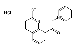 8-(2-pyridin-1-ium-1-ylacetyl)-1H-quinolin-2-one,chloride结构式