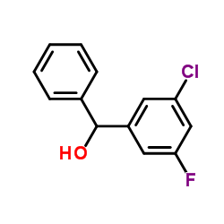 3-CHLORO-5-FLUOROBENZHYDROL结构式