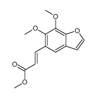 3-(6,7-dimethoxy-benzofuran-5-yl)-acrylic acid methyl ester结构式