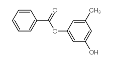 苯甲酸3-羟基-5-甲基苯酯结构式