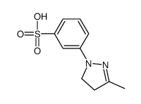 m-(4,5-dihydro-3-methyl-1H-pyrazol-1-yl)benzenesulphonic acid结构式