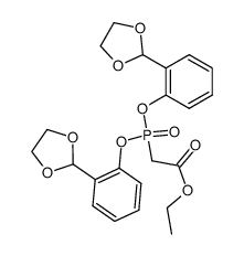 ethyl 2-(bis(2-(1,3-dioxolan-2-yl)phenoxy)phosphoryl)acetate Structure