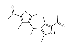 1,1-bis-(5-acetyl-2,4-dimethyl-pyrrol-3-yl)-ethane Structure