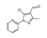 5-chloro-3-methyl-1-(pyridin-2-yl)-1H-pyrazole-4-carbaldehyde结构式