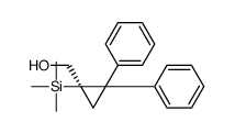 [(1R)-2,2-diphenyl-1-trimethylsilylcyclopropyl]methanol结构式