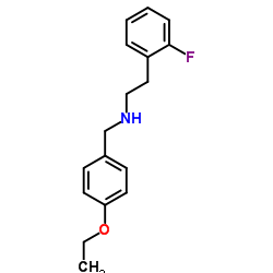 N-(4-Ethoxybenzyl)-2-(2-fluorophenyl)ethanamine结构式