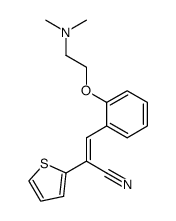 (E)-3-[2-(2-Dimethylamino-ethoxy)-phenyl]-2-thiophen-2-yl-acrylonitrile Structure