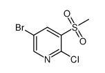 5-BROMO-2-CHLORO-3-METHYLSULFONYLPYRIDINE Structure