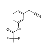 2-[(3-trifluoroacetylamino)phenyl]propanenitrile结构式