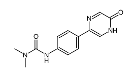 1,1-dimethyl-3-[4-(6-oxo-1H-pyrazin-3-yl)phenyl]urea结构式