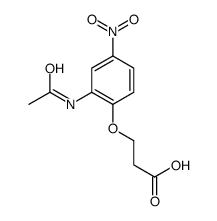 3-(2-acetamido-4-nitrophenoxy)propanoic acid Structure