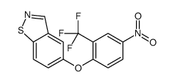 5-[4-nitro-2-(trifluoromethyl)phenoxy]-1,2-benzothiazole Structure