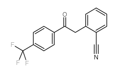 2-(2-CYANOPHENYL)-4'-TRIFLUOROMETHYLACETOPHENONE结构式