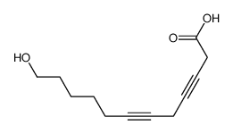 12-Hydroxy-3,6-dodecadiynoic Acid结构式