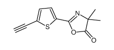 2-(5-ethynylthiophen-2-yl)-4,4-dimethyl-1,3-oxazol-5-one Structure