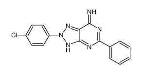 2-(4-chlorophenyl)-5-phenyltriazolo[4,5-d]pyrimidin-7-amine结构式