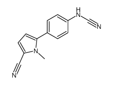 [4-(5-cyano-1-methylpyrrol-2-yl)phenyl]cyanamide Structure