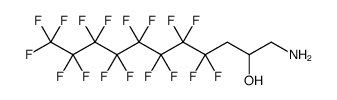 2-Undecanol, 1-amino-4,4,5,5,6,6,7,7,8,8,9,9,10,10,11,11,11-heptadecafluoro Structure