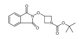 1-Azetidinecarboxylic acid, 3-[(1,3-dihydro-1,3-dioxo-2H-isoindol-2-yl)oxy]-, 1,1-dimethylethyl ester Structure