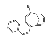 5-bromo-2-(2-phenylethenyl)bicyclo[4.4.1]undeca-1(10),2,4,6,8-pentaene结构式