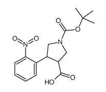 (3R,4S)-1-(TERT-BUTOXYCARBONYL)-4-(2-NITROPHENYL)PYRROLIDINE-3-CARBOXYLIC ACID picture