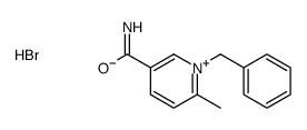 1-benzyl-6-methylpyridin-1-ium-3-carboxamide,bromide Structure