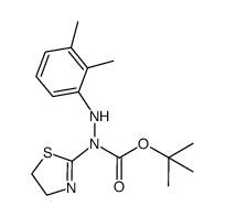 N-(4,5-dihydrothiazol-2-yl)-N'-(2,3-dimethylphenyl)hydrazinecarboxylic acid tert-butyl ester Structure