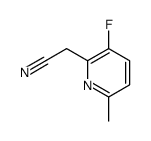 2-(3-fluoro-6-methylpyridin-2-yl)acetonitrile Structure