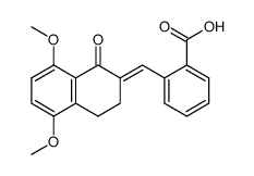 2-(5,8-dimethoxy-1-oxo-3,4-dihydro-1H-[2]naphthylidenemethyl)-benzoic acid Structure