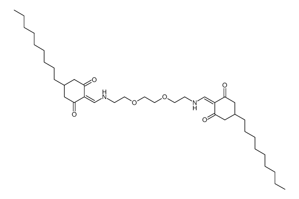 N,N'-Bis-<(4-n-nonyl-2,6-dioxo-cyclohexyliden)-methylen>-1,8-diamino-3,6-dioxaoctan结构式