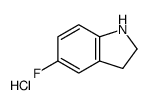 5-fluoro-2,3-dihydro-1H-indole,hydrochloride structure