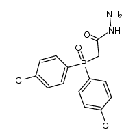 hydrazide of di-p-chlorophenylphosphinylacetic acid Structure