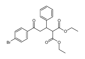 diethyl 2-(3-(4-bromophenyl)-3-oxo-1-phenylpropyl)malonate Structure