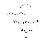 2,4-DIHYDROXY-6-AMINO-5-DIETHOXYETHYLPYRIMIDINE Structure