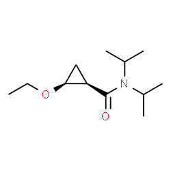 Cyclopropanecarboxamide, 2-ethoxy-N,N-bis(1-methylethyl)-, cis- (9CI) Structure