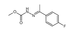 METHYL 2-[1-(4-FLUOROPHENYL)ETHYLIDENE]-1-HYDRAZINECARBOXYLATE结构式