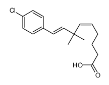 (5Z,8Z)-9-(4-chlorophenyl)-7,7-dimethylnona-5,8-dienoic acid结构式